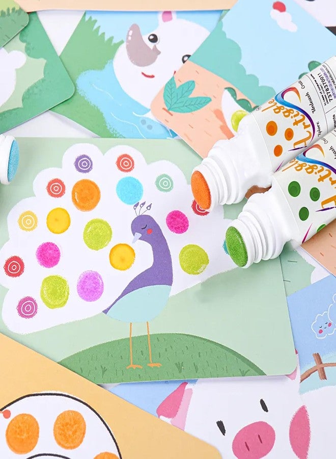 Artiggle Washable Dot Markers for Toddlers, Kids - 12 Colors, 60 mL Each, Safe & Non-Toxic, 20mm Dabbers, Includes Activity Book - Image 3